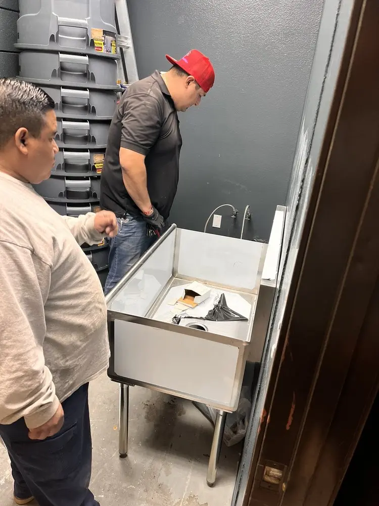 Commercial plumbing and sink installation in Clear Lake